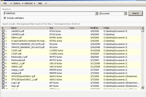 Find and remove Duplicate Files via BitFinder